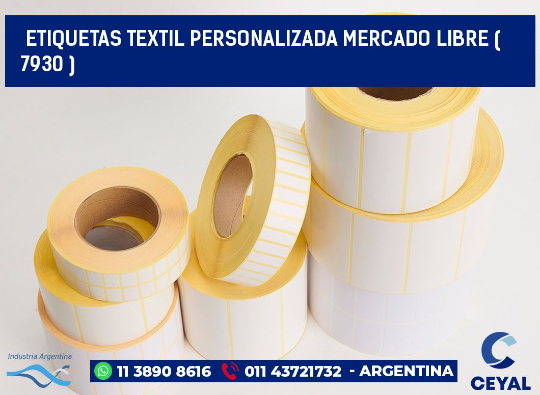 ETIQUETAS TEXTIL PERSONALIZADA MERCADO LIBRE ( 7930 )