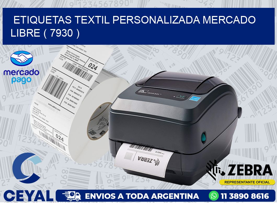 ETIQUETAS TEXTIL PERSONALIZADA MERCADO LIBRE ( 7930 )