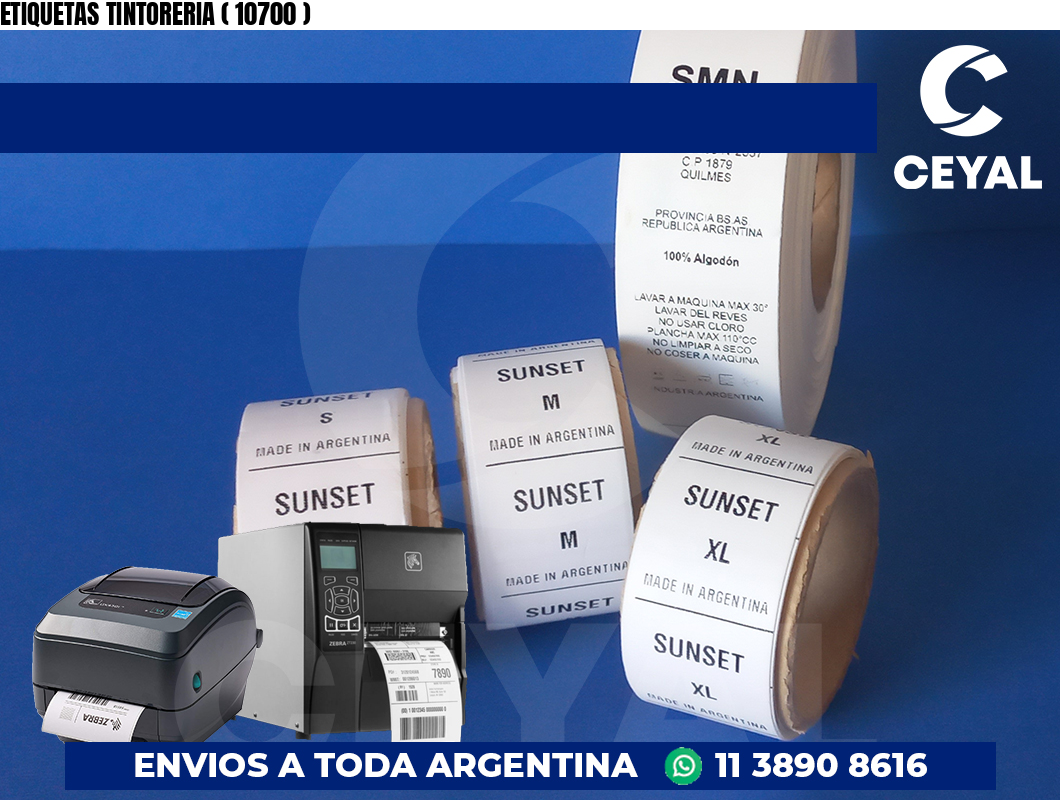 ETIQUETAS TINTORERIA ( 10700 )