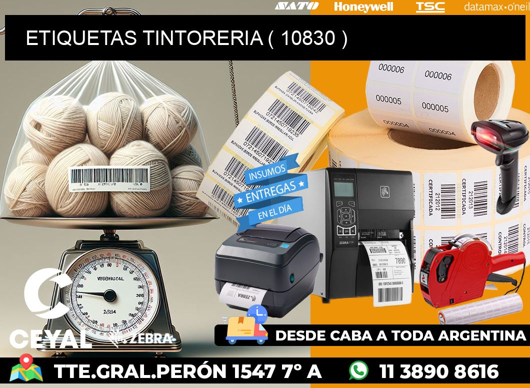 ETIQUETAS TINTORERIA ( 10830 )