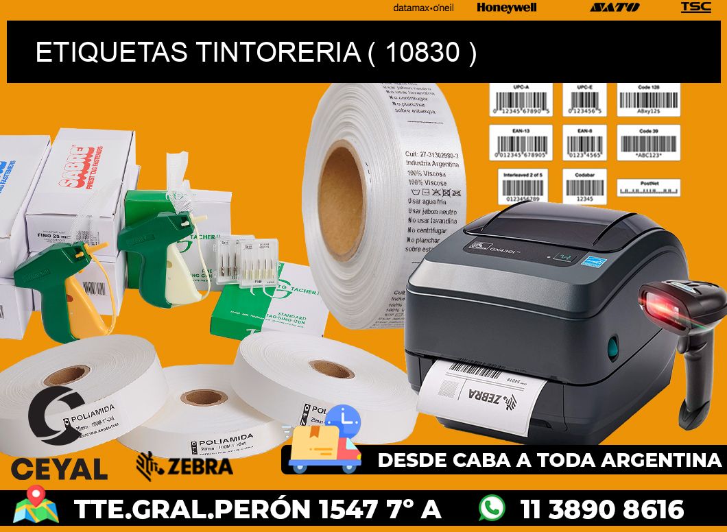 ETIQUETAS TINTORERIA ( 10830 )