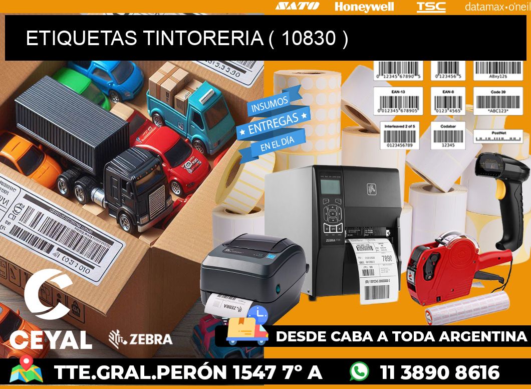ETIQUETAS TINTORERIA ( 10830 )