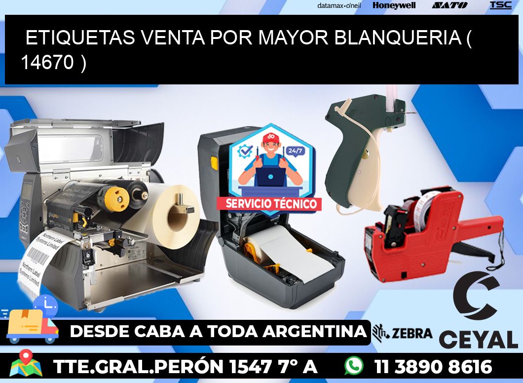 ETIQUETAS VENTA POR MAYOR BLANQUERIA ( 14670 )