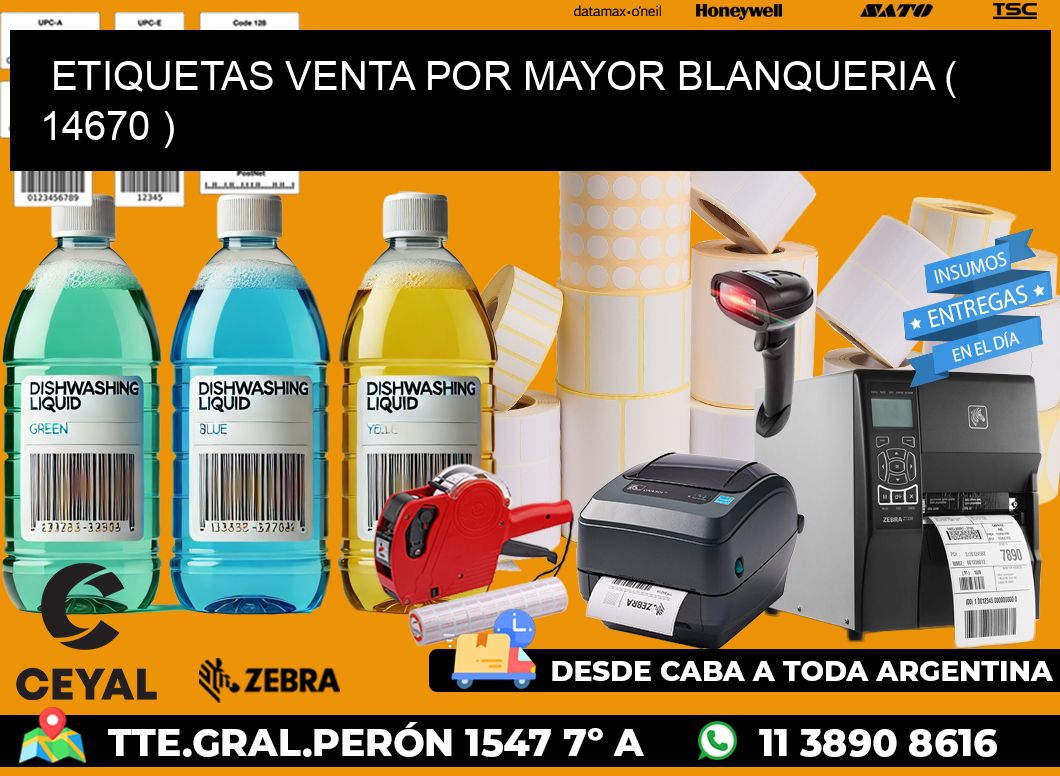 ETIQUETAS VENTA POR MAYOR BLANQUERIA ( 14670 )