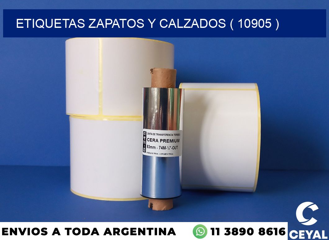 ETIQUETAS ZAPATOS Y CALZADOS ( 10905 )
