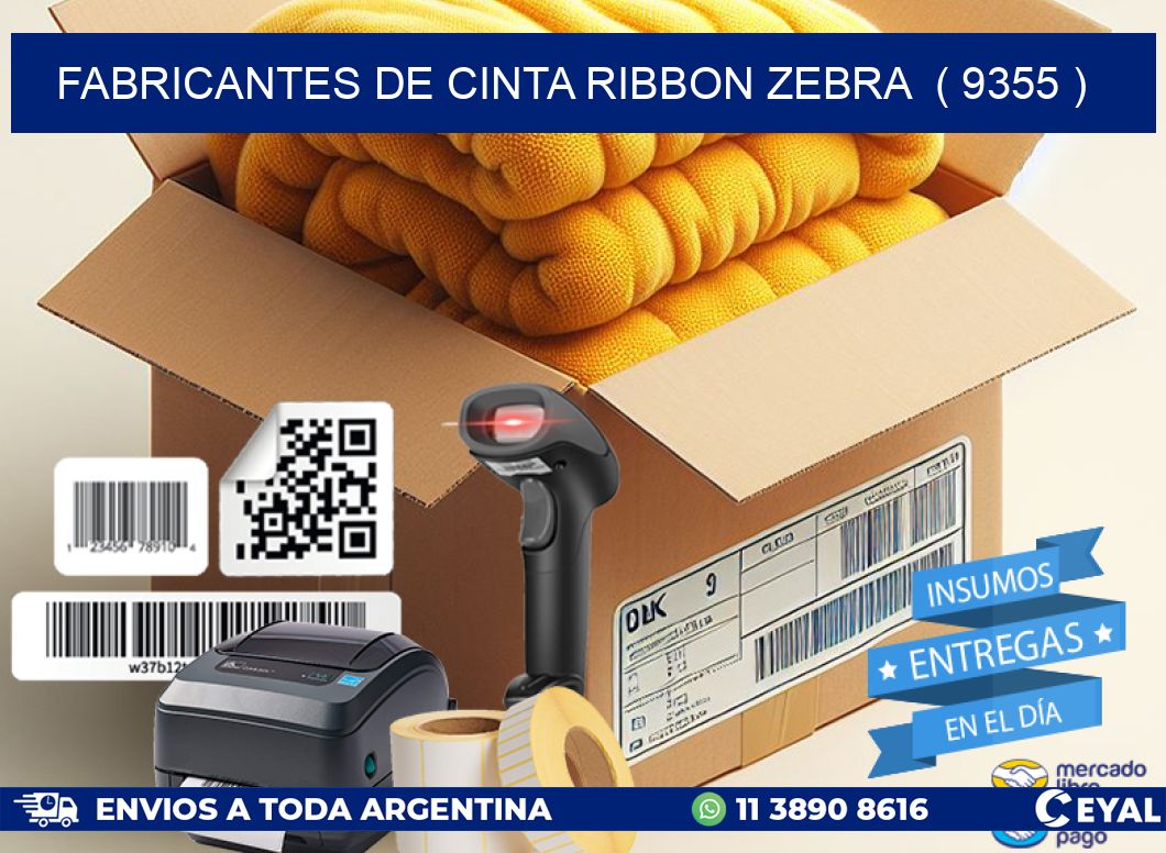 FABRICANTES DE CINTA RIBBON ZEBRA  ( 9355 )