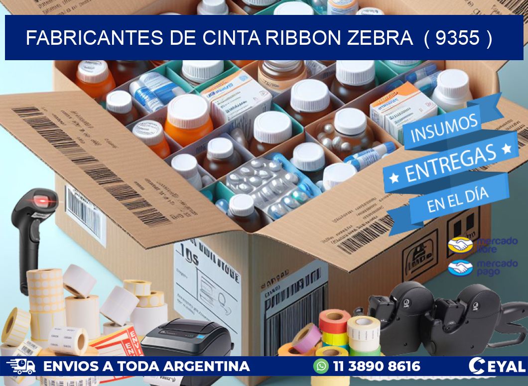 FABRICANTES DE CINTA RIBBON ZEBRA  ( 9355 )