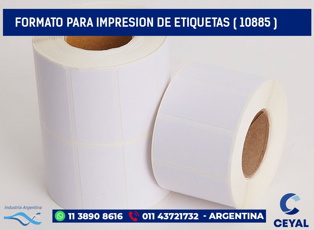 FORMATO PARA IMPRESION DE ETIQUETAS ( 10885 )
