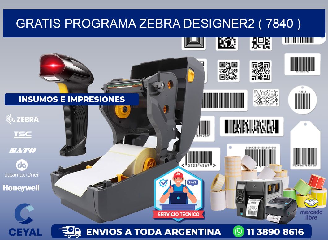 GRATIS PROGRAMA ZEBRA DESIGNER2 ( 7840 )