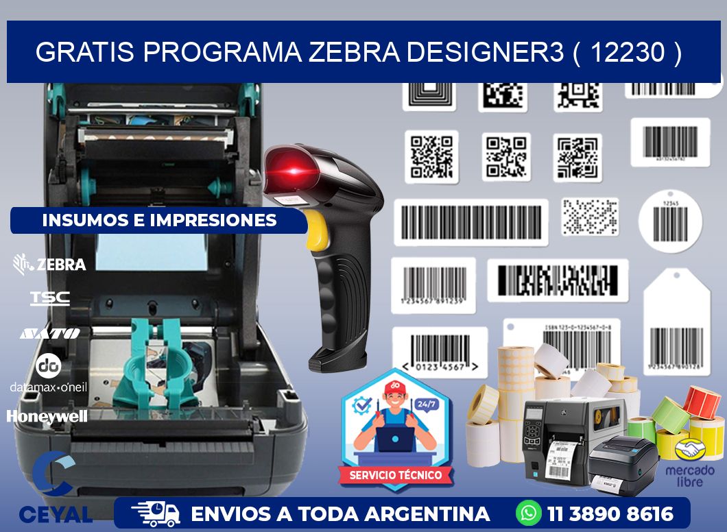 GRATIS PROGRAMA ZEBRA DESIGNER3 ( 12230 )