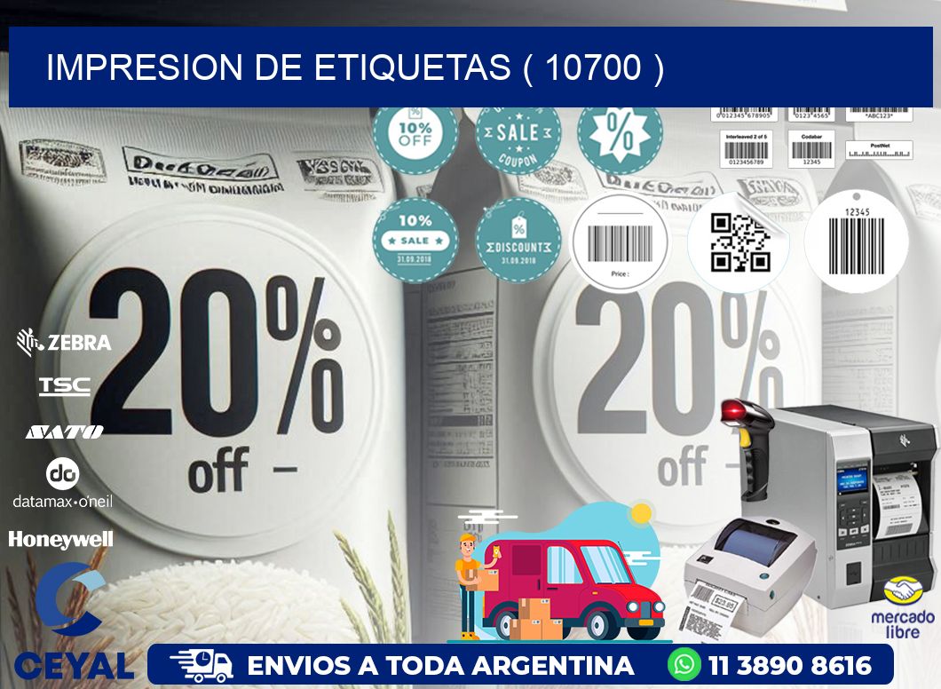 IMPRESION DE ETIQUETAS ( 10700 )