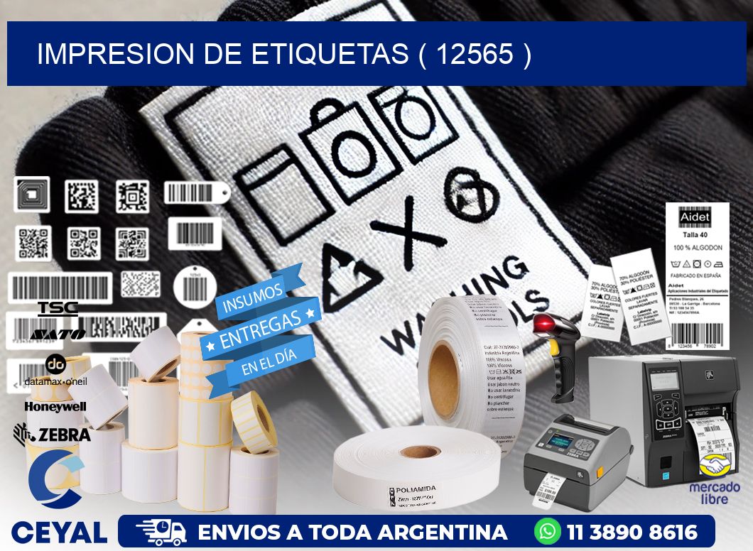 IMPRESION DE ETIQUETAS ( 12565 )