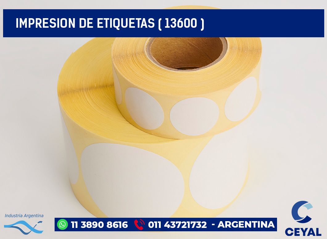 IMPRESION DE ETIQUETAS ( 13600 )