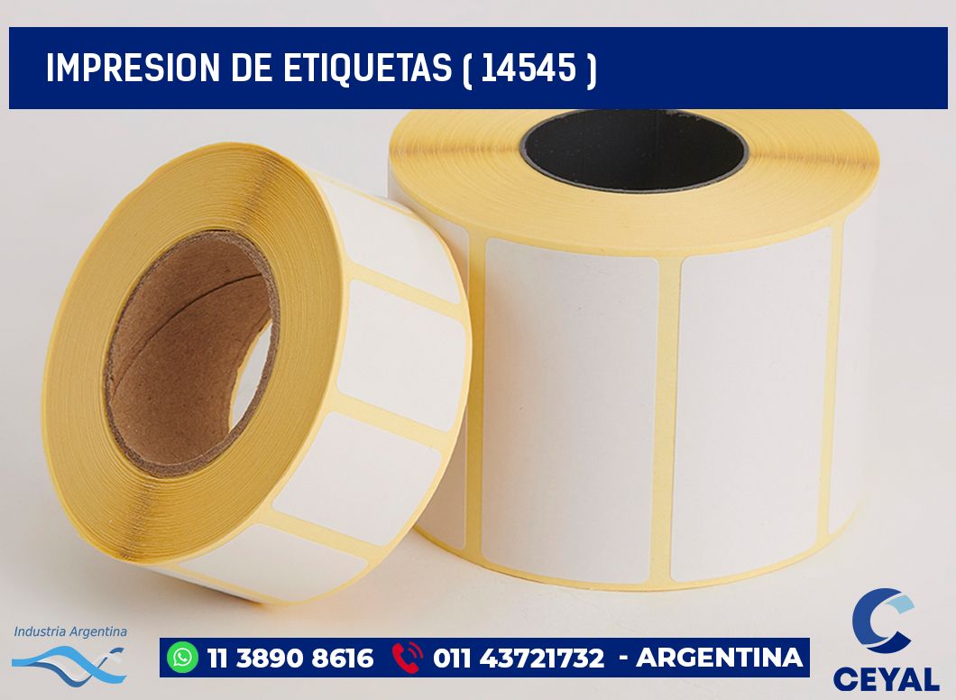 IMPRESION DE ETIQUETAS ( 14545 )