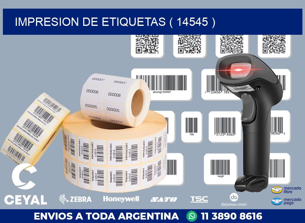 IMPRESION DE ETIQUETAS ( 14545 )