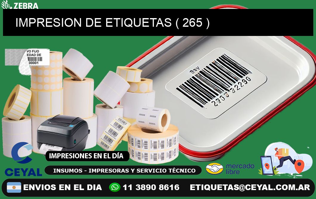 IMPRESION DE ETIQUETAS ( 265 )