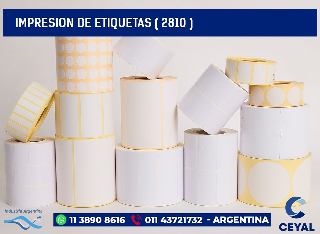 IMPRESION DE ETIQUETAS ( 2810 )