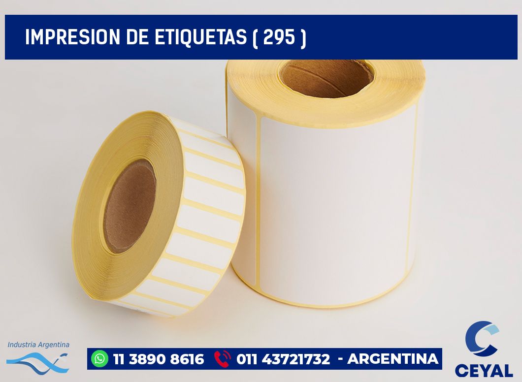 IMPRESION DE ETIQUETAS ( 295 )