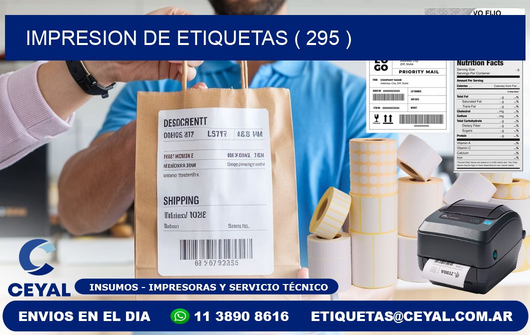 IMPRESION DE ETIQUETAS ( 295 )