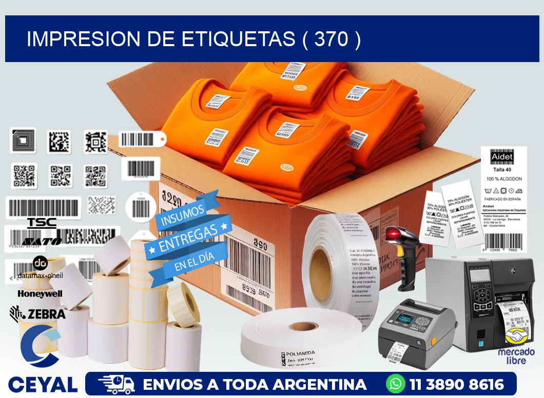 IMPRESION DE ETIQUETAS ( 370 )
