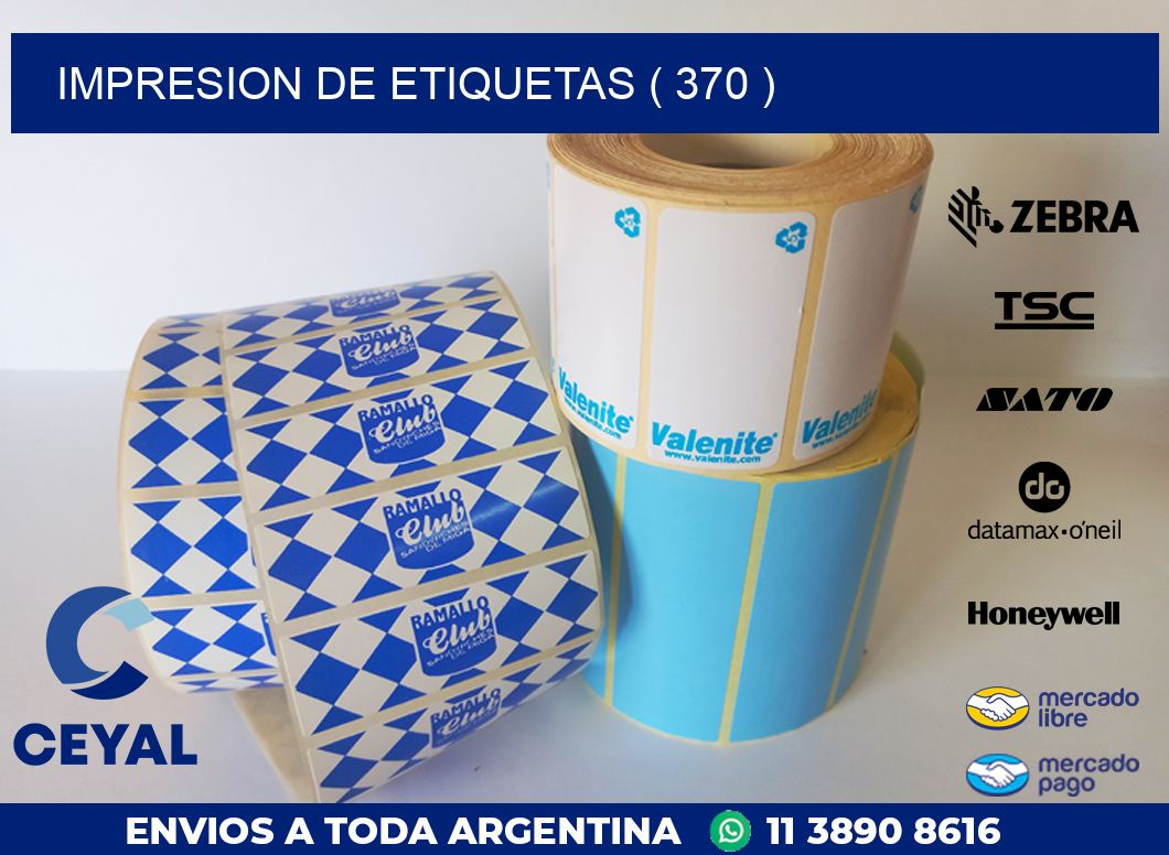 IMPRESION DE ETIQUETAS ( 370 )