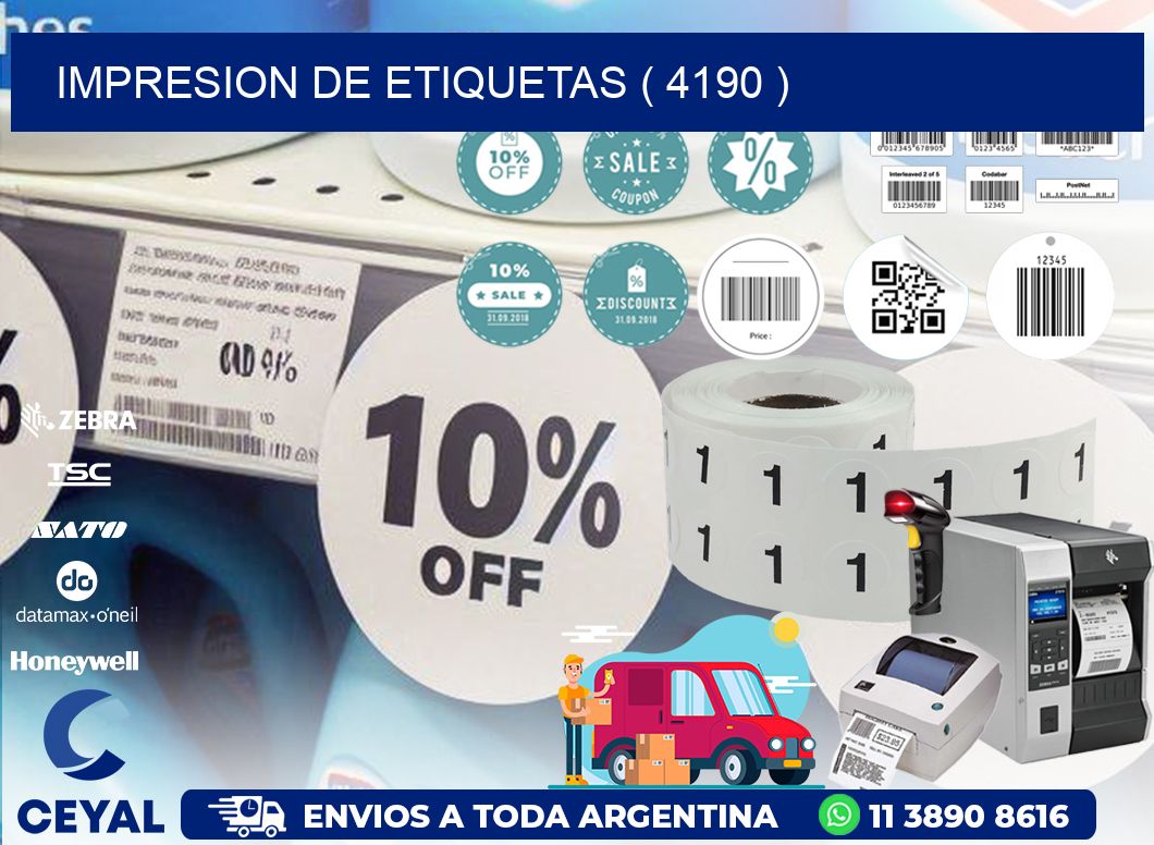 IMPRESION DE ETIQUETAS ( 4190 )