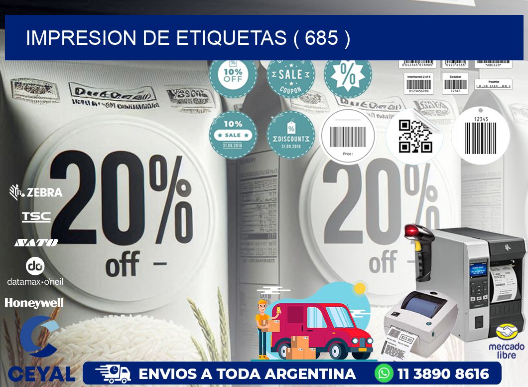 IMPRESION DE ETIQUETAS ( 685 )