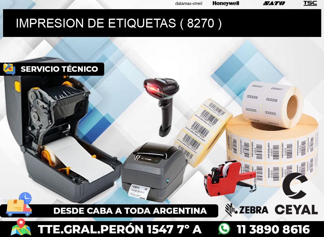 IMPRESION DE ETIQUETAS ( 8270 )