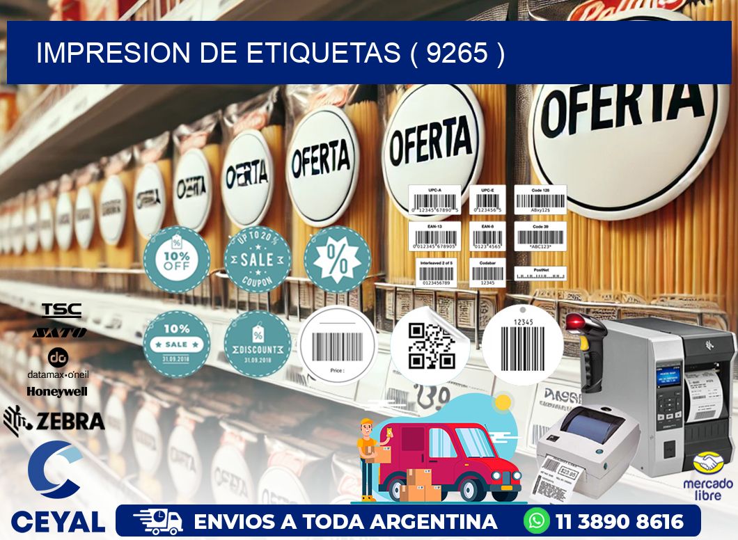 IMPRESION DE ETIQUETAS ( 9265 )