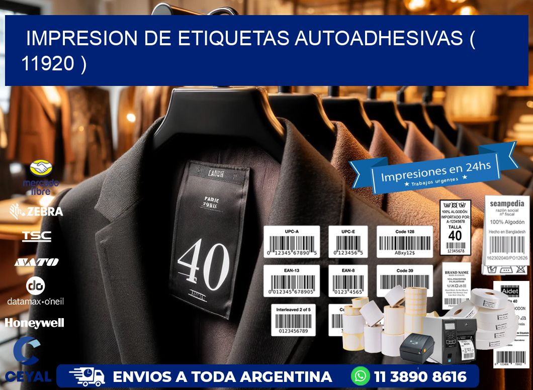 IMPRESION DE ETIQUETAS AUTOADHESIVAS ( 11920 )