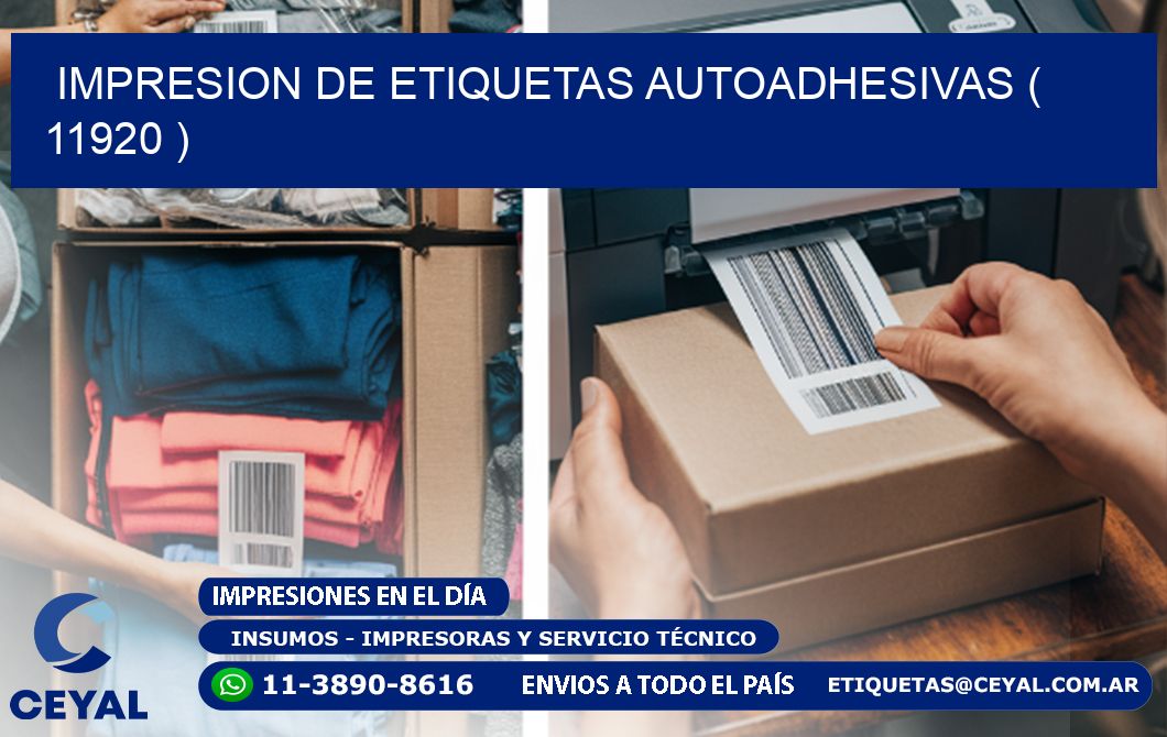 IMPRESION DE ETIQUETAS AUTOADHESIVAS ( 11920 )