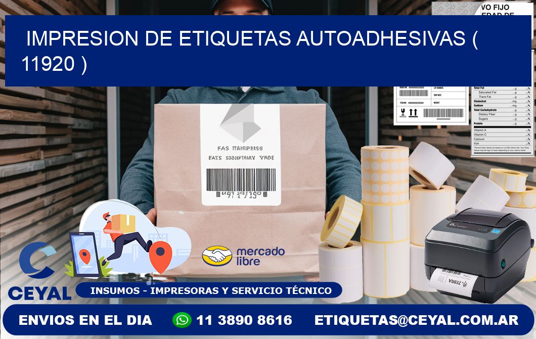 IMPRESION DE ETIQUETAS AUTOADHESIVAS ( 11920 )