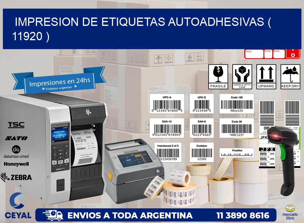 IMPRESION DE ETIQUETAS AUTOADHESIVAS ( 11920 )
