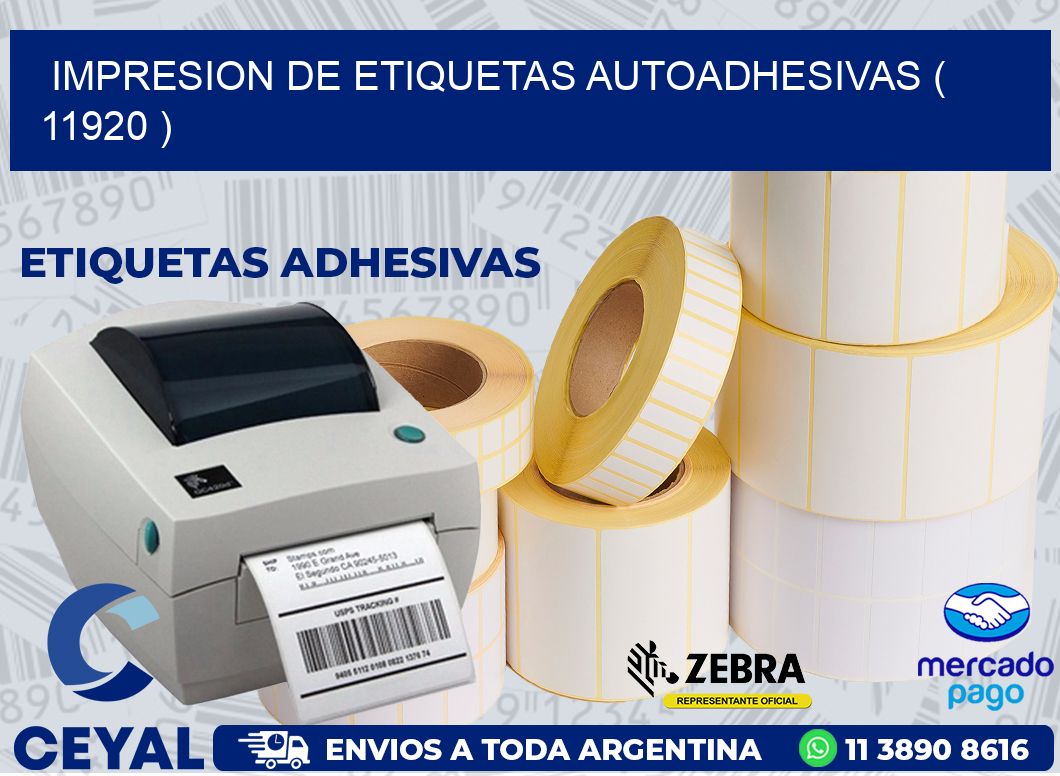 IMPRESION DE ETIQUETAS AUTOADHESIVAS ( 11920 )