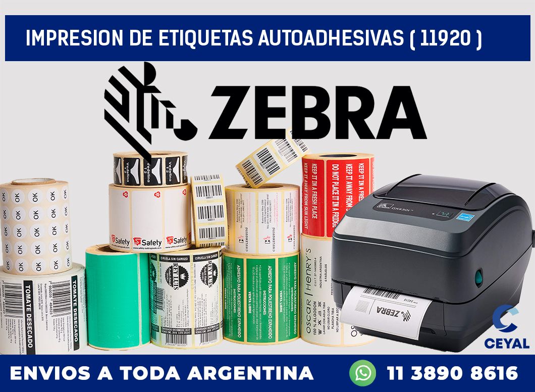 IMPRESION DE ETIQUETAS AUTOADHESIVAS ( 11920 )