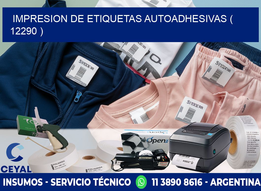 IMPRESION DE ETIQUETAS AUTOADHESIVAS ( 12290 )