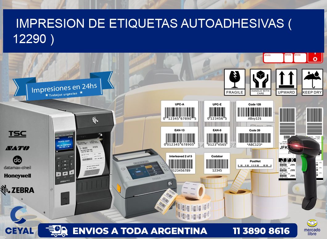IMPRESION DE ETIQUETAS AUTOADHESIVAS ( 12290 )
