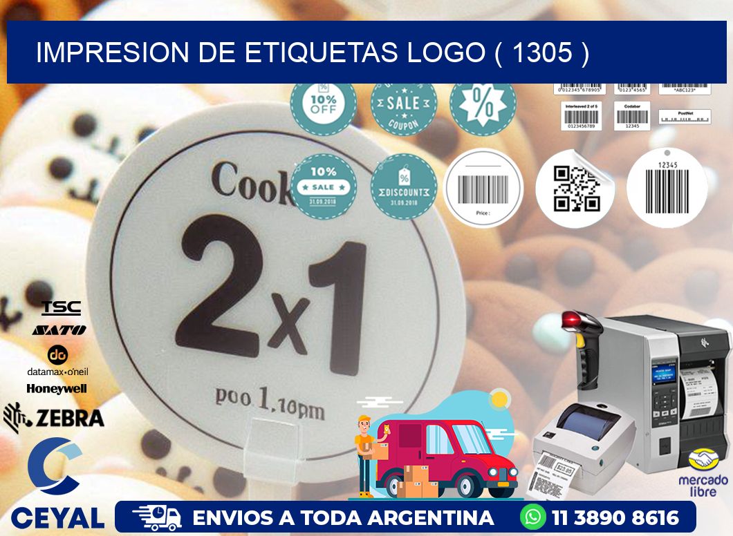 IMPRESION DE ETIQUETAS LOGO ( 1305 )