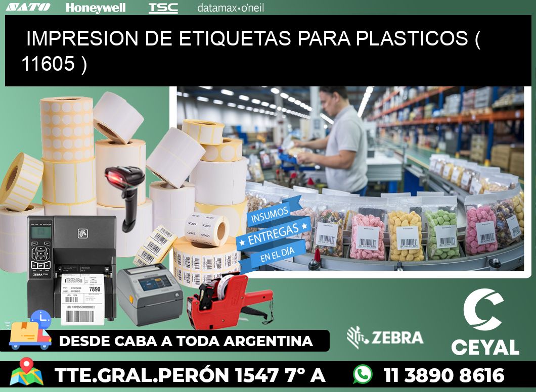 IMPRESION DE ETIQUETAS PARA PLASTICOS ( 11605 )