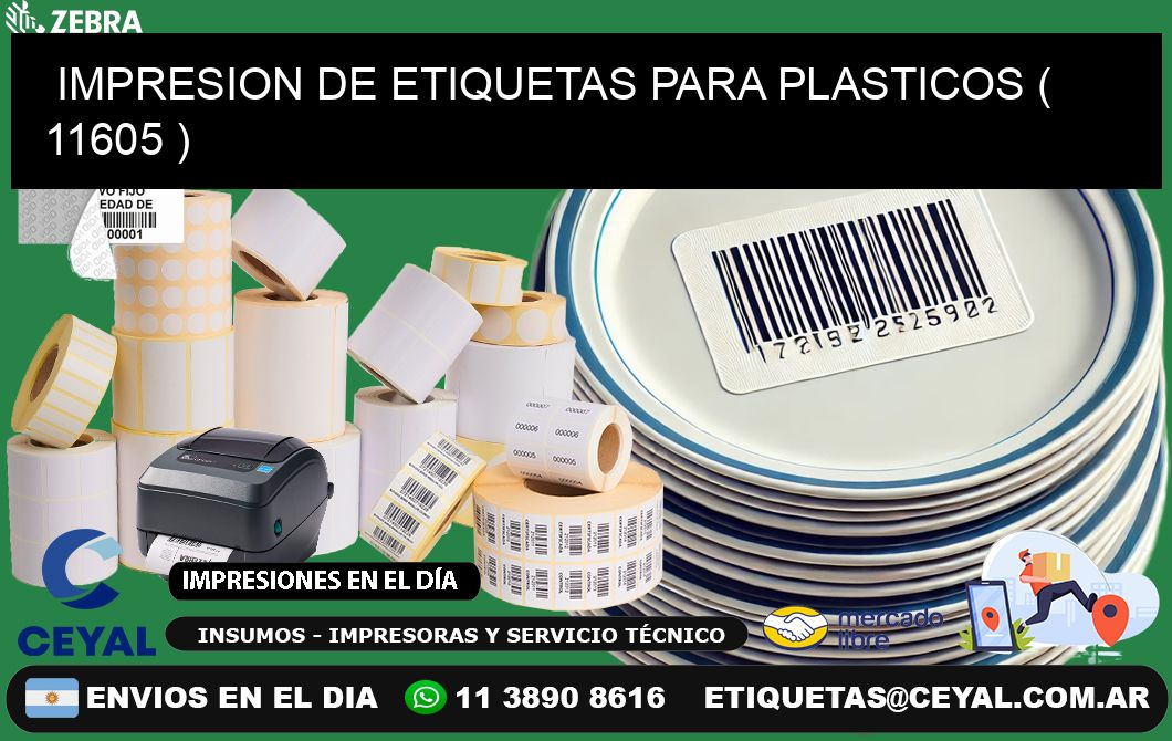 IMPRESION DE ETIQUETAS PARA PLASTICOS ( 11605 )