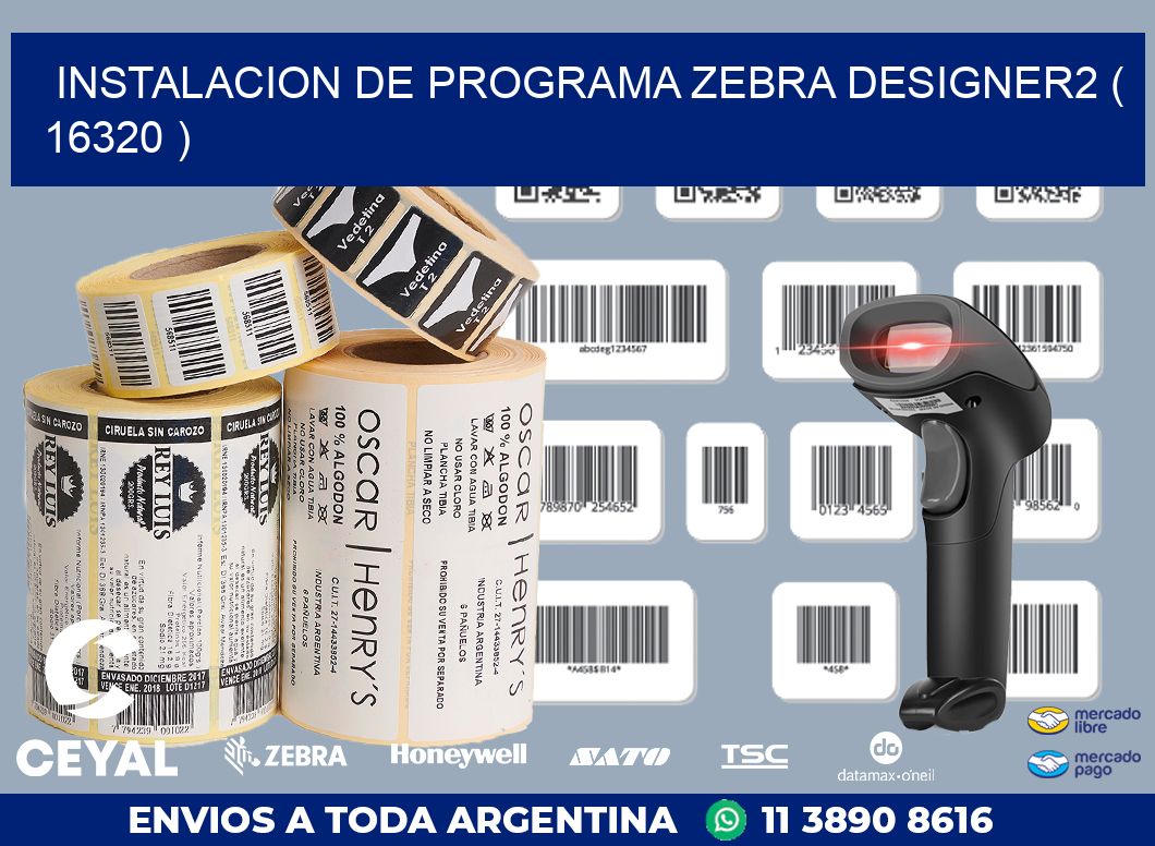 INSTALACION DE PROGRAMA ZEBRA DESIGNER2 ( 16320 )