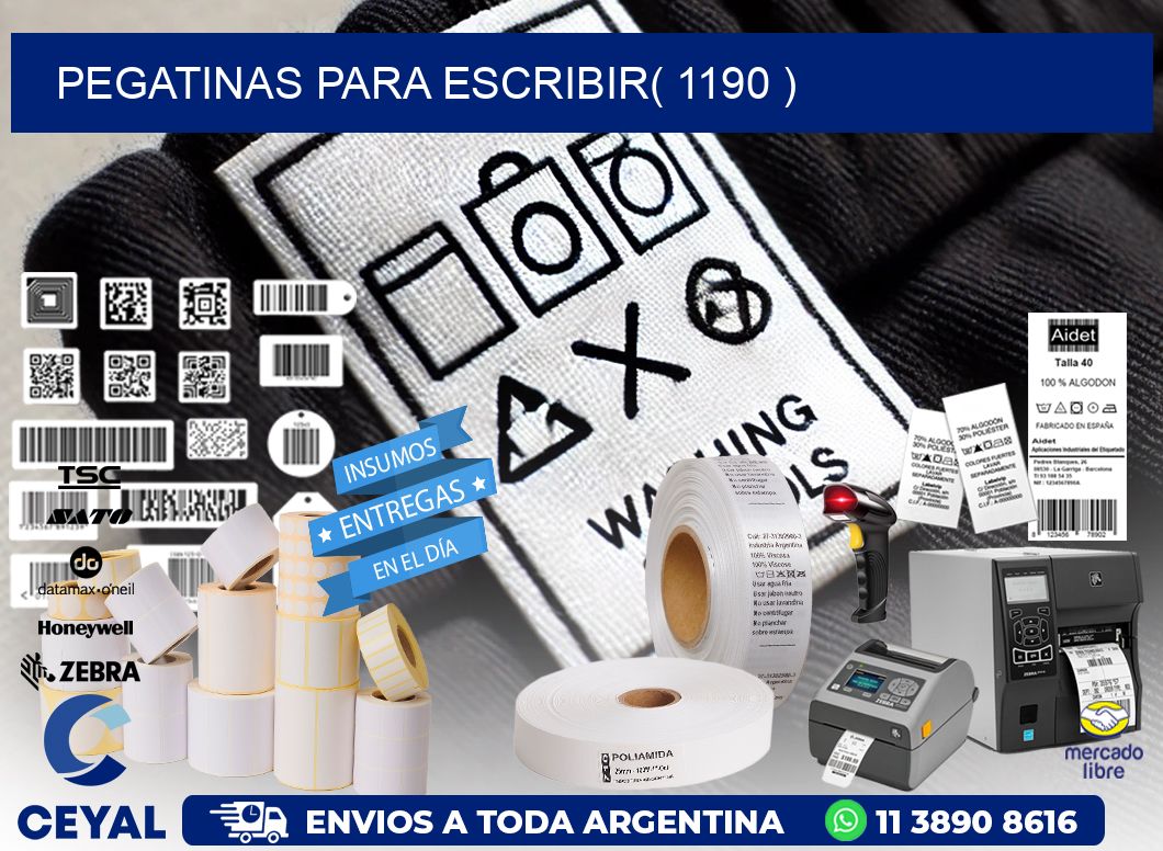 PEGATINAS PARA ESCRIBIR( 1190 )