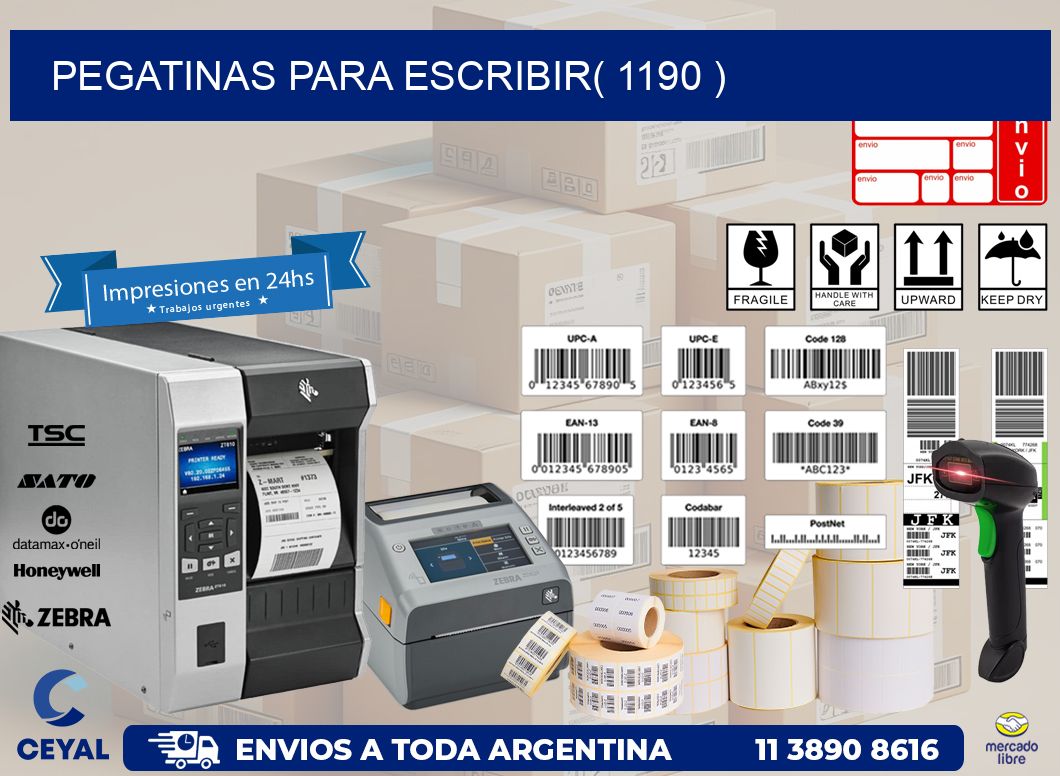 PEGATINAS PARA ESCRIBIR( 1190 )