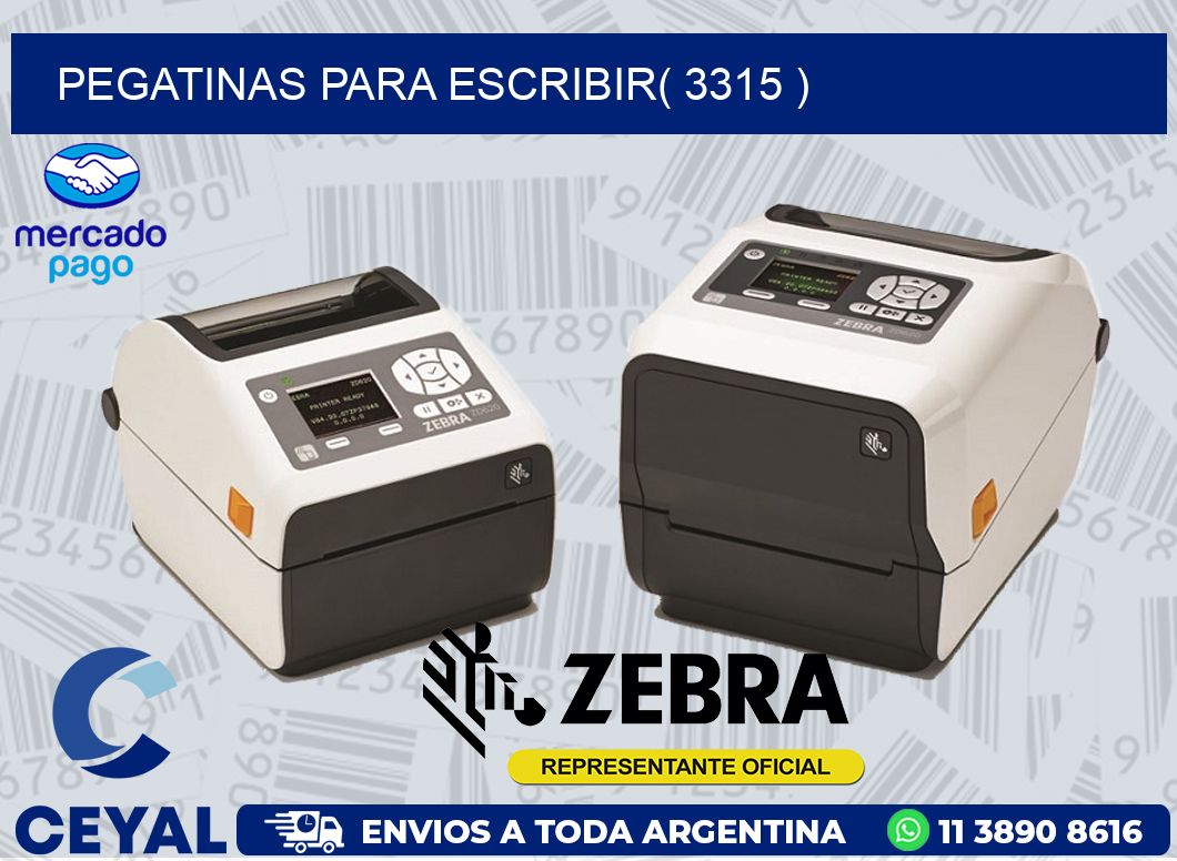 PEGATINAS PARA ESCRIBIR( 3315 )