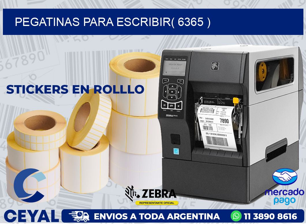 PEGATINAS PARA ESCRIBIR( 6365 )