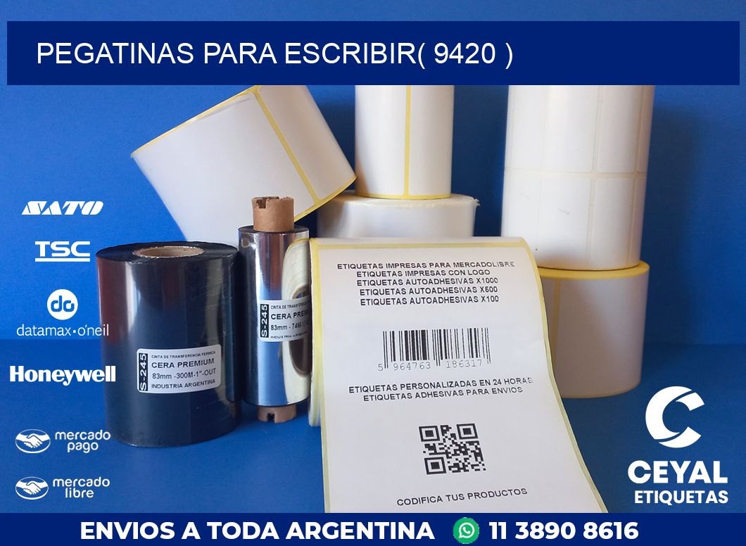 PEGATINAS PARA ESCRIBIR( 9420 )