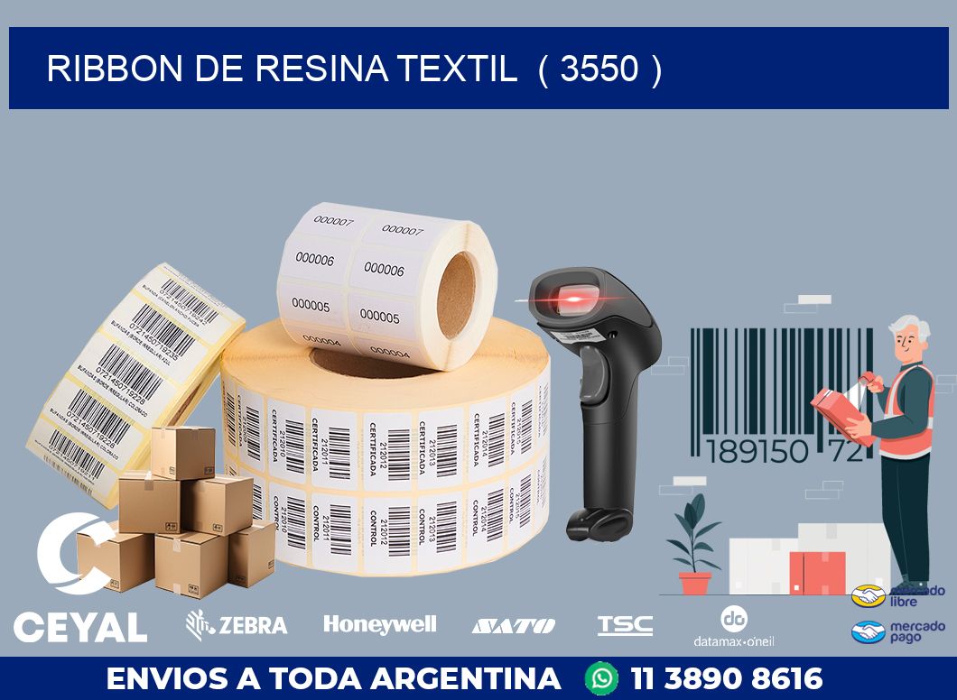 RIBBON DE RESINA TEXTIL  ( 3550 )