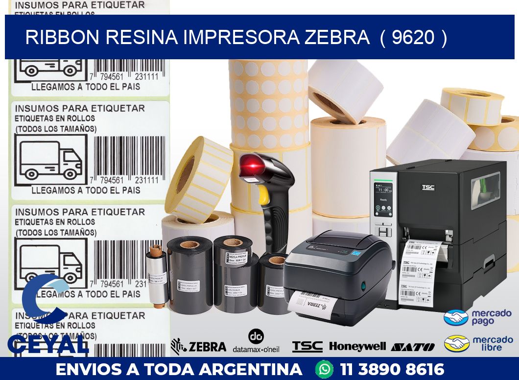 RIBBON RESINA IMPRESORA ZEBRA  ( 9620 )