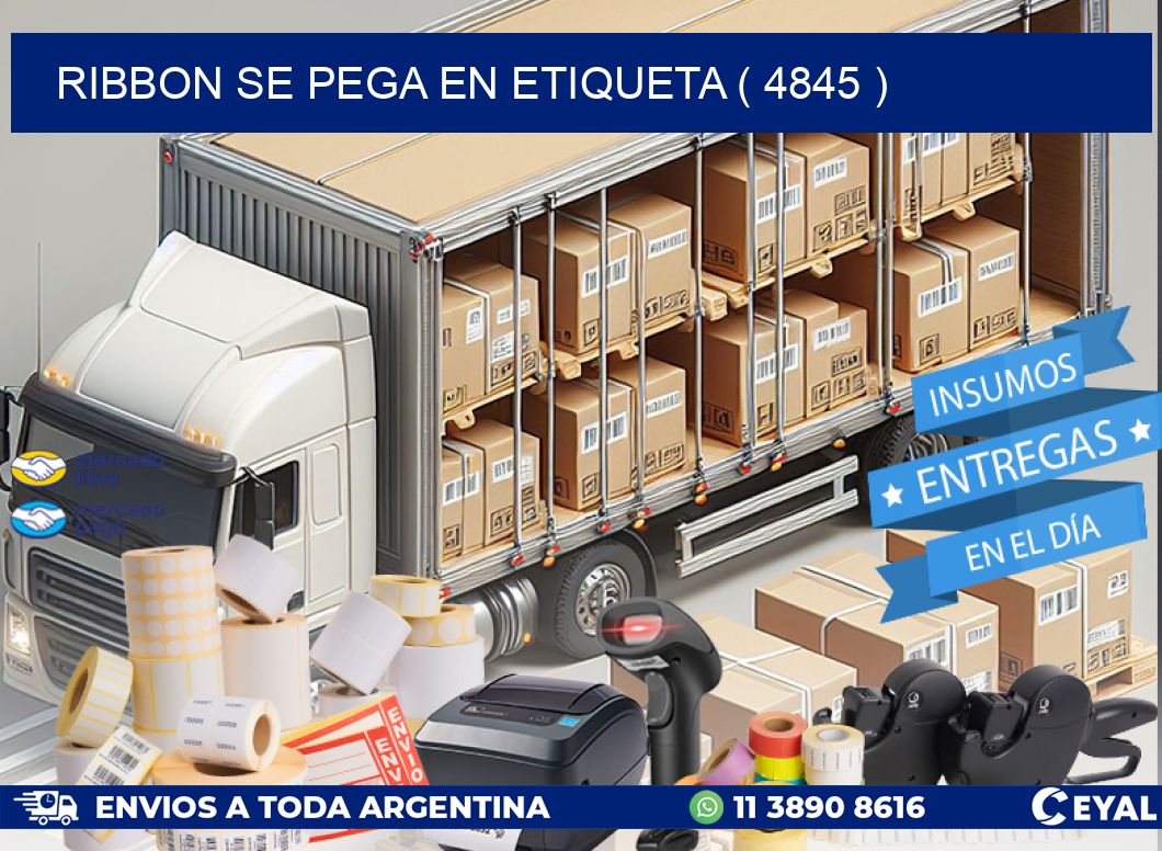 RIBBON SE PEGA EN ETIQUETA ( 4845 )