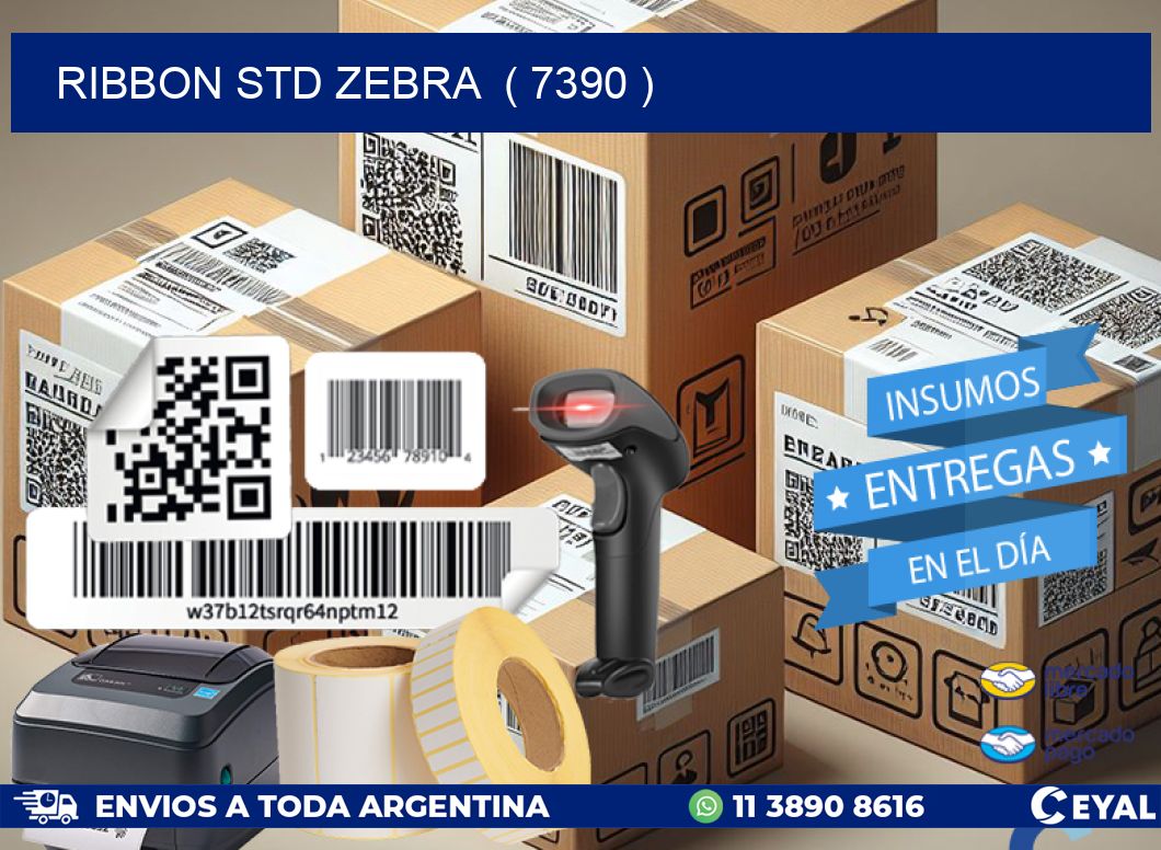 RIBBON STD ZEBRA  ( 7390 )